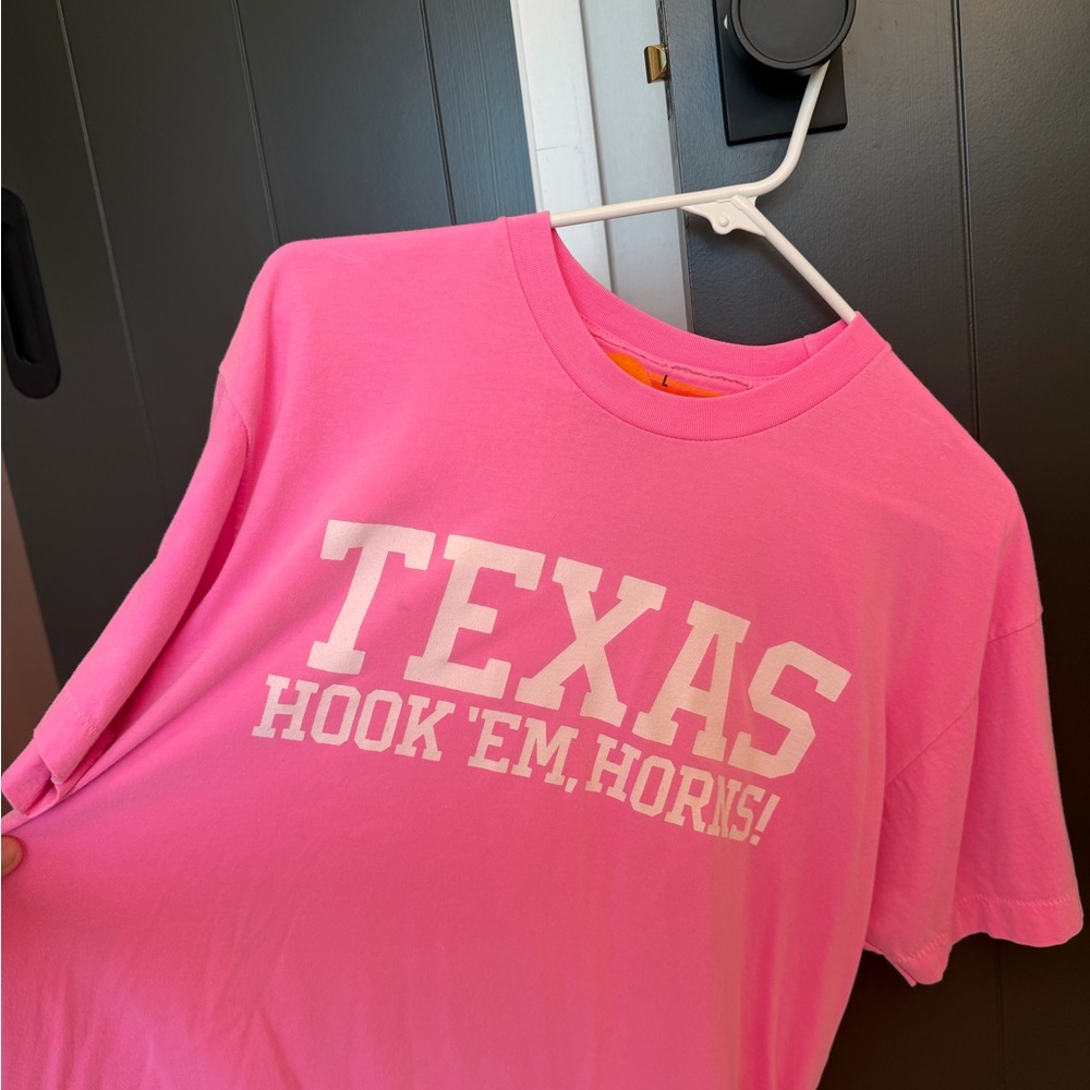 Aviator Nation Women's Pink Texas Longhorns Bolt Cropped Tri-Blend T-Shirt - Picture 5 of 7